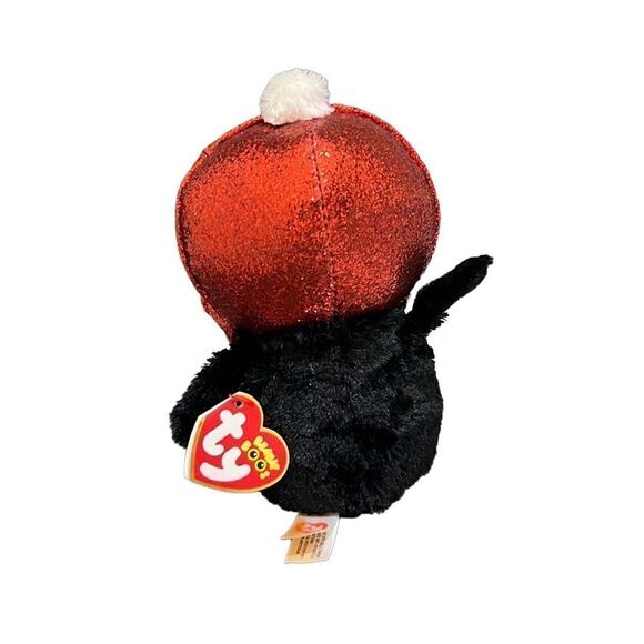 Ty Beanie Baby’s Boos penguin Gale blue glitter eyes beanie plush collection 6” - Picture 6 of 6